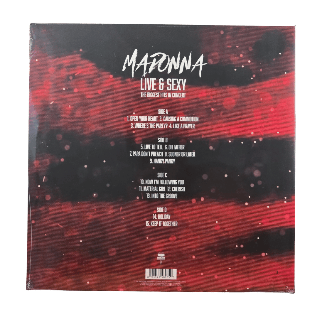 madonna – live & sexy (2lp pink vinyl) madonna – live & sexy (2lp pink vinyl)