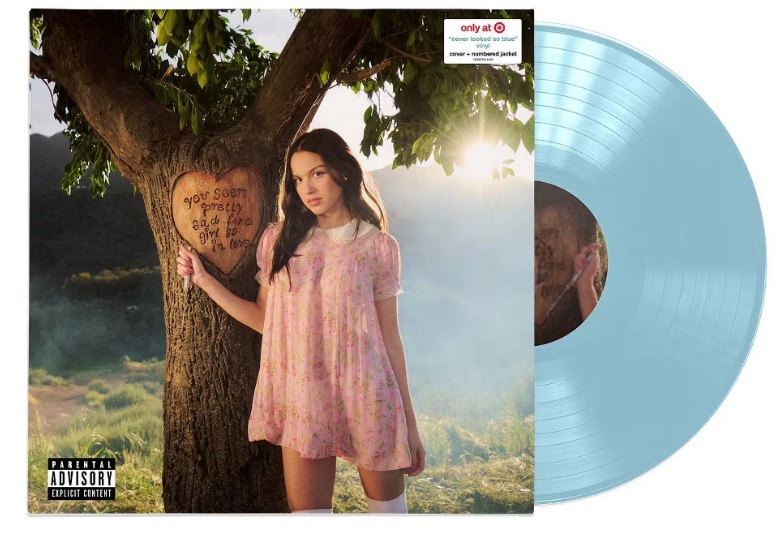 olivia rodrigo numerado disco azum olivia rodrigo numerado disco azum